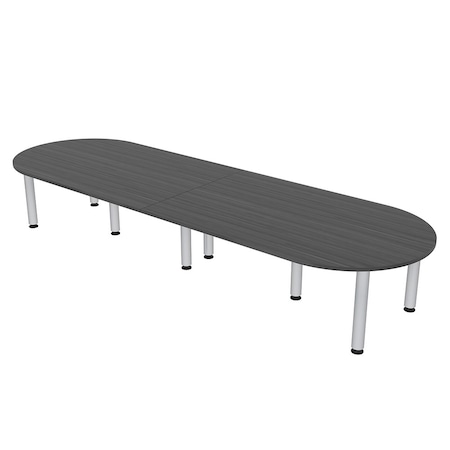 Skutchi Designs 45 in W, 120 in L, 29 in H, Engineered Wood Top, Grey HAR-RAC-46119-PT-AN